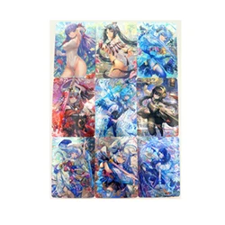 9Pcs/set Spy Family Diy Yor Forger Self-Control Collect Signature Trading Flash Card Anime Cartoon Gift Color Flash