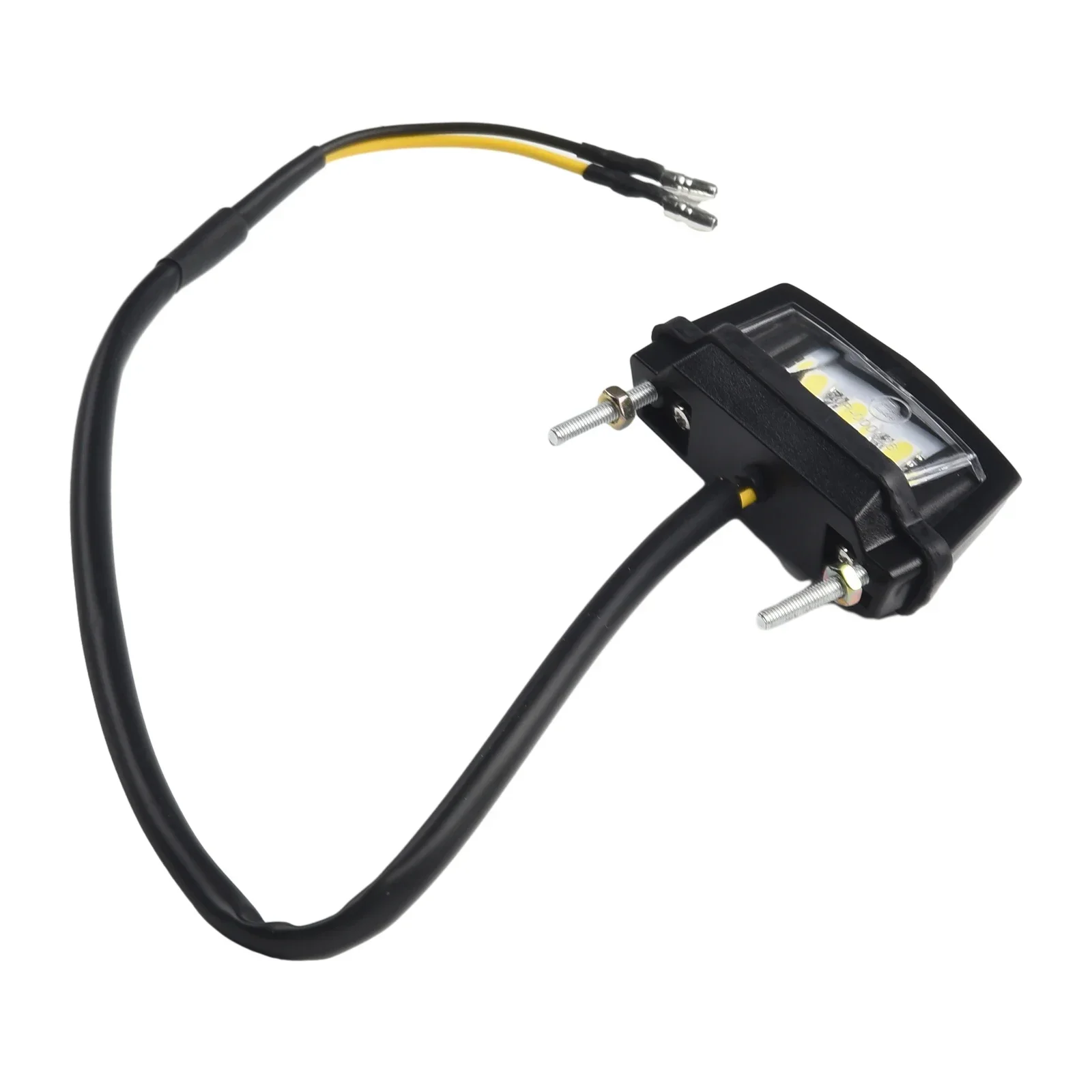 

Motorcycle License Plate Light Multi Use Number 12V ABS Plastic Accessories Black Housing Lamp New Replacement