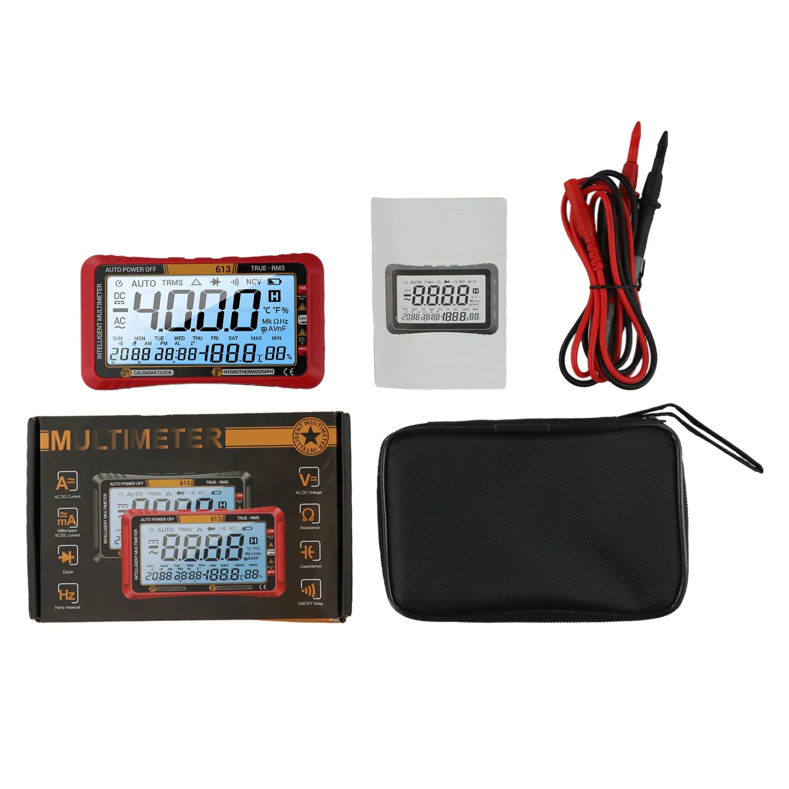 Power Tool Accessory Circuit Tester Auto-Ranging Meter Low Battery Indicator User-Friendly Interface Low-Light Use