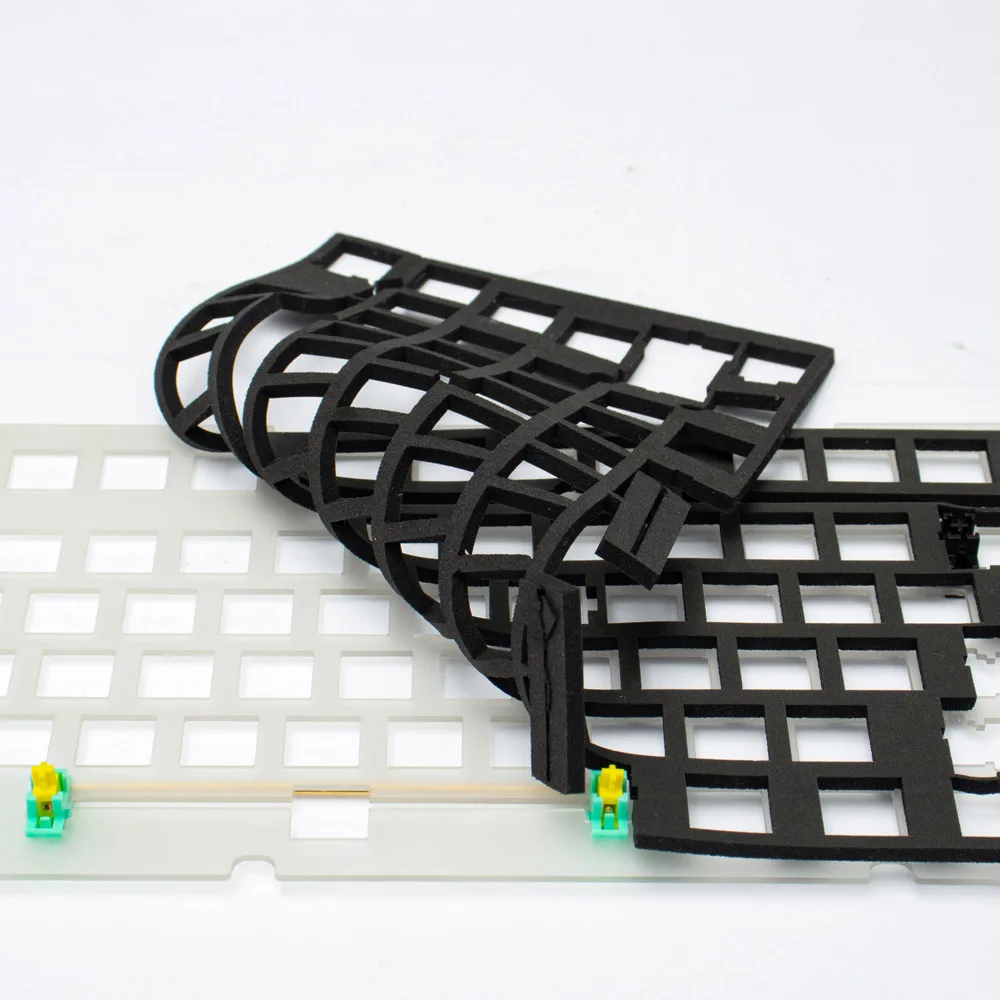 Mechanical Keyboard EVA Bottom Silencing Poron Cotton Mute Shockproof Sound Insulation Silencing Pad  For GH60 68 84 87