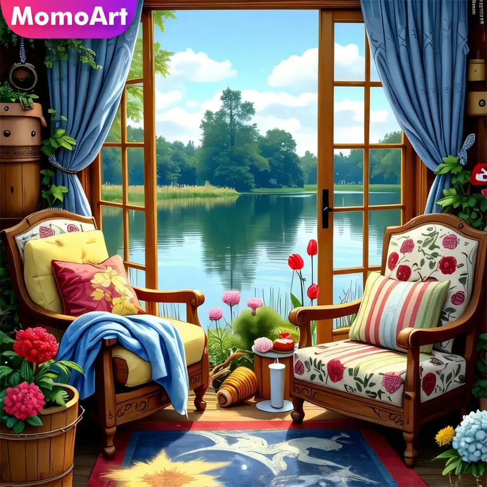 

Momoart Bear Алмазная мозаика животное полная круглая алмазная живопись лунная вышивка Новое поступление ручная работа хобби