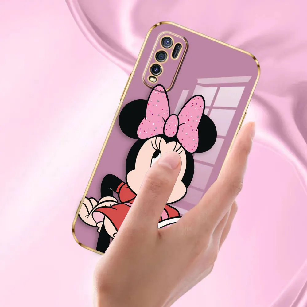 Cover Smooth E-TPU Phone Case For Infinix HOT 40I 30I 30 20 20S 20I 12 12I 11 10 10S 10I PLAY PRO Case Funda Cute M-Minnie Mouse