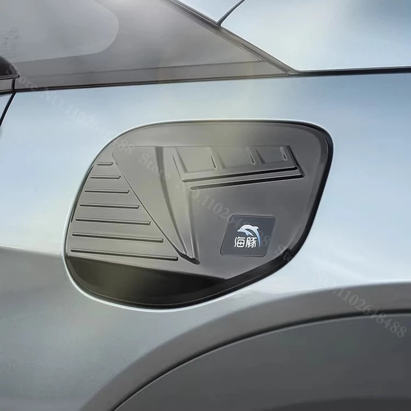 For BYD Dolphin ABS Carbon Black Charging Port Cap Decoration Cover Electric Box Waterproof Scratch Resistant Protective Cover view 5