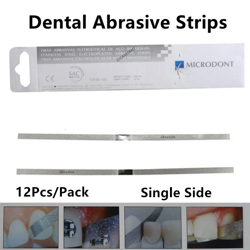 

1Pack Dental Metal Polishing Stick Strip Interproximal Enamel Reduction IPR Strips Single Double Side Teeth Whitening Material