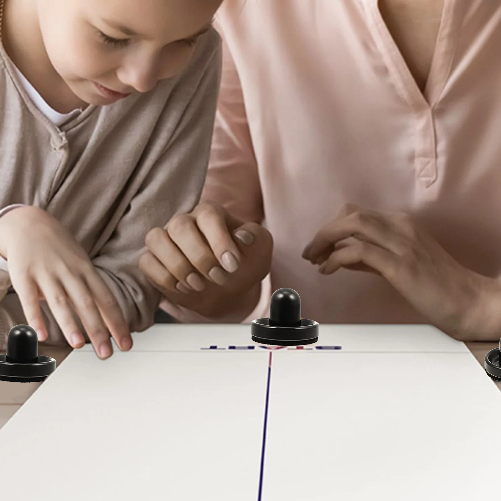 

1 комплект, пластиковые толкатели для воздушного хоккея, запасные части для игровых столов в помещении, аркадного карнавала, хоккейного весла