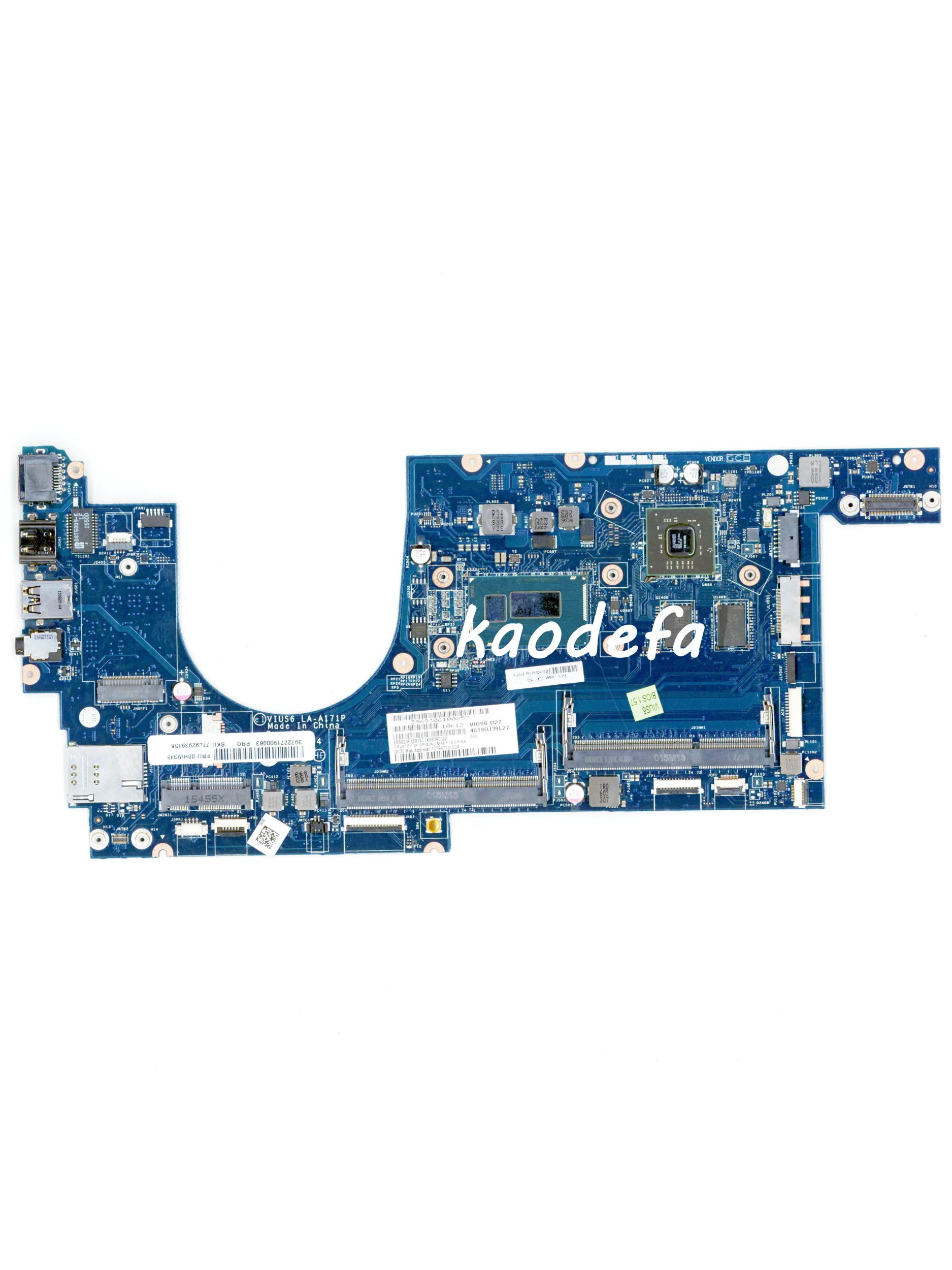 VIUS6-placa base de ordenador portátil, LA-A171P para Lenovo Thinkpad S540, S5-S540, con I3/I5/I7 4Th Gen GPU:HD8670M 2G FRU:00HW345, 100% prueba Ok