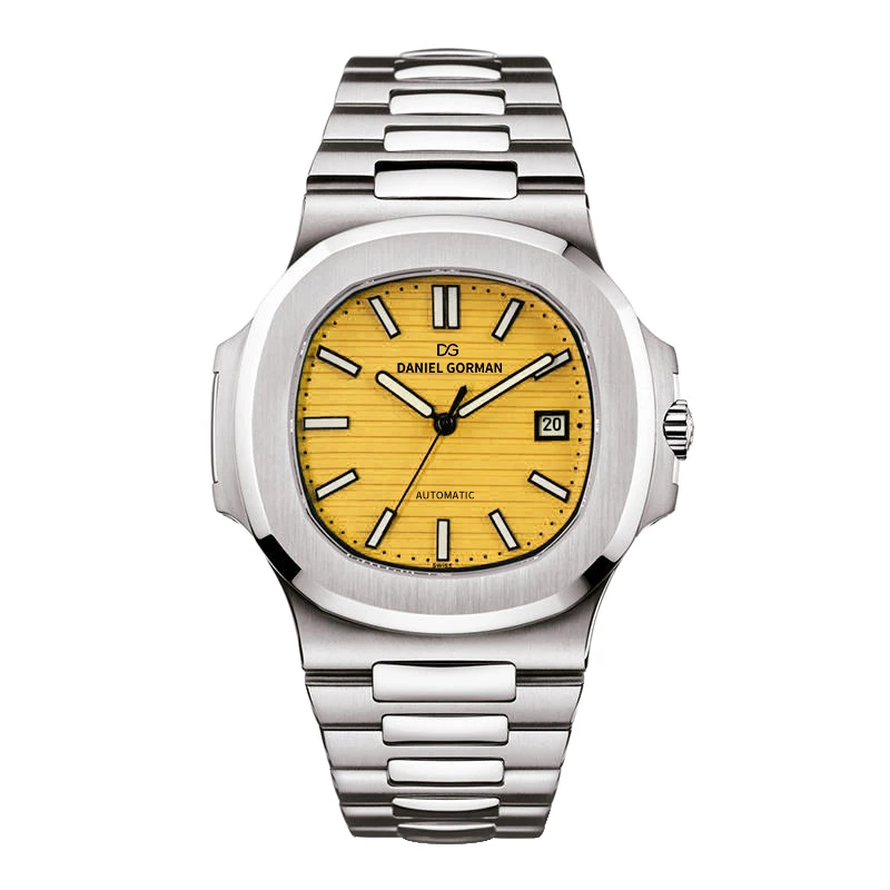 DG8008 Tiffany Blue Automatic Watch Mechanical Movement Stainless Steel 50M Water Resistant Top Brand Dress Watch