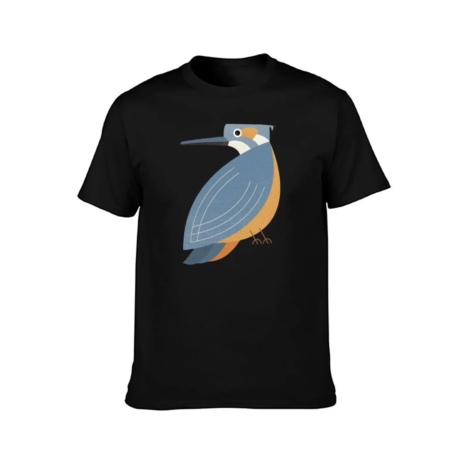 Whimsy Blue-eared Kingfisher T-Shirt Utility Casual Work T-Shirt