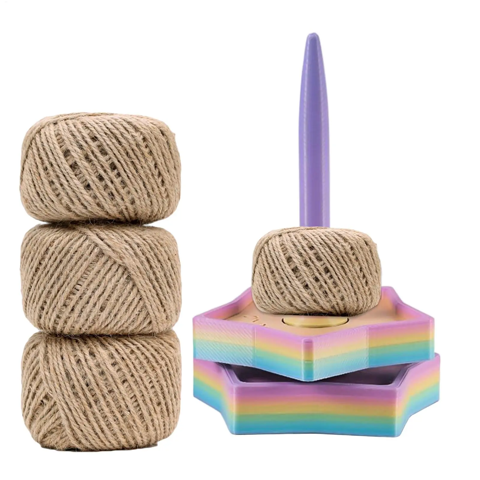 

Держатель пряжи для вязания, органайзер для хранения гладких подшипников с вращающимся механизмом, стойка для катушки пряжи с 3D-печатью для женщин