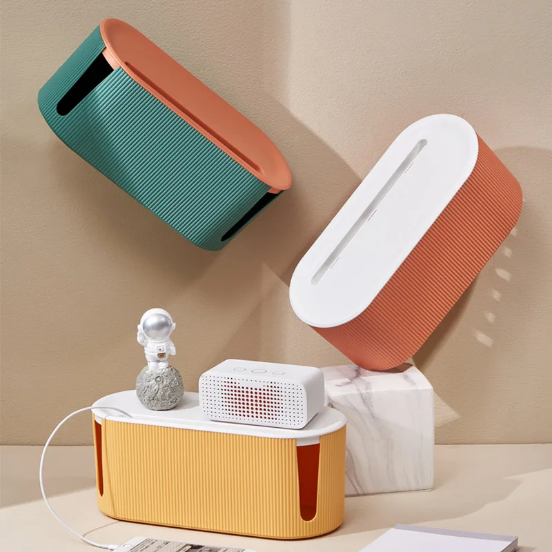 Nordic Plug Board Storage Box Cable Wire Organizer Case Socket Wireless WiFi Router Bracelet Desktop Data Line Plug Holder Shelf