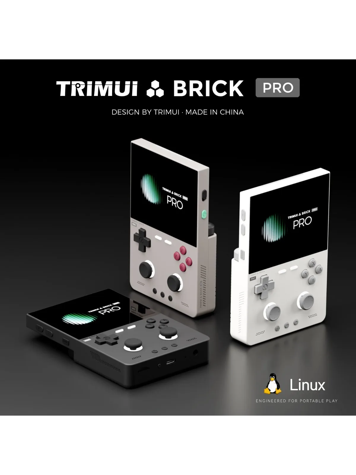 TRIMUI BRICK PRO Open-Source-Linux Tragbare Spielekonsole 3,95 Zoll 1024x768 IPS Trimui Retro-Videospielkonsole Geschenk 5000mAh