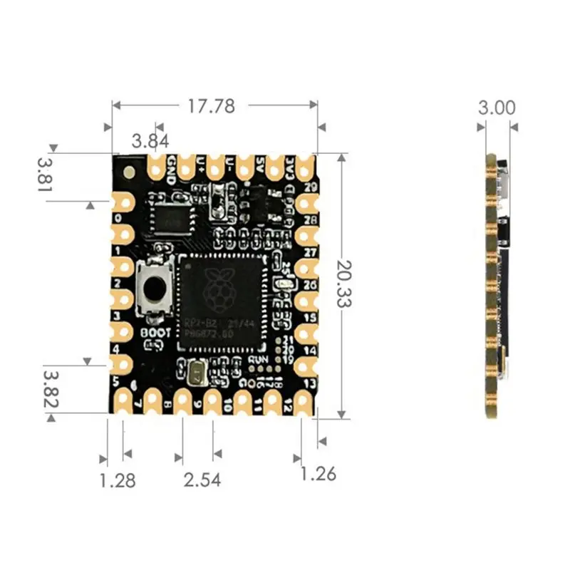 

Dual Core RP2040 Processor Based For Raspberry Pi Pico RP2040 Core A Development Board Official