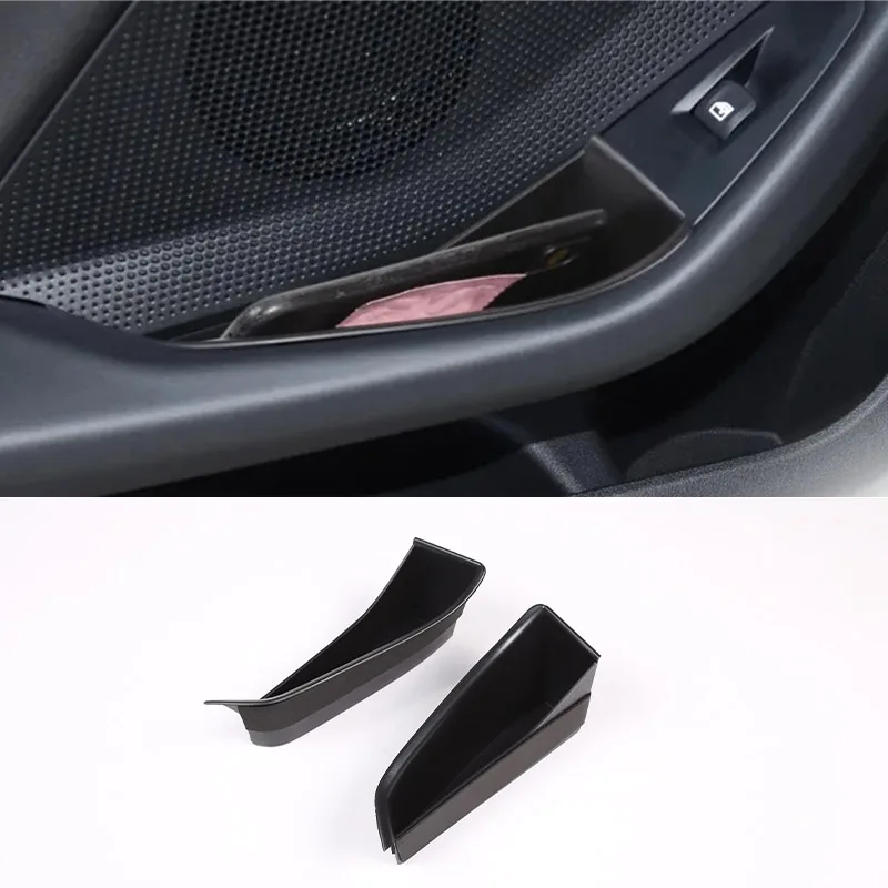 LHD For BMW 1 2 Series F40 F44 2020-2024 ABS Black Car front Rear Door Handle Armrest Storage Box Holder Car Accessories