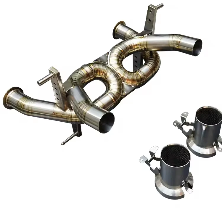 Xinaote high performance titanium exhaust X pipe straight pipe exhaust system for Lamborghini SVJ