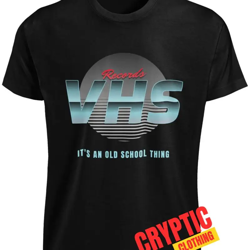 

Футболка Vhs Cassette Retro 70S 80S Old School Vcr Video Tape Player Logo Новая футболка