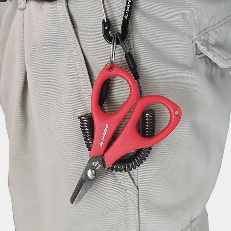 OutdoorStainless Steel Fishing Scissor Portable Scissor Plier Cut PE Line Braid Line Cutter Plies Carp Fishing Tools Accessories