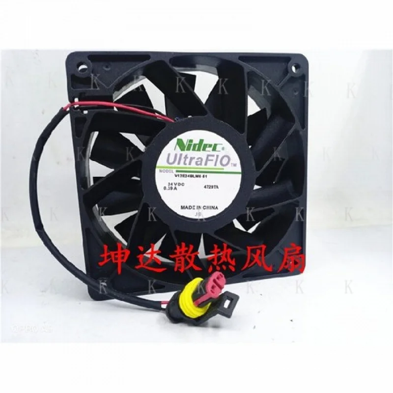 

C for NIDEC V12E24BLM9-51 12CM 12038 24V 0.39A cabinet inverter cooling fan