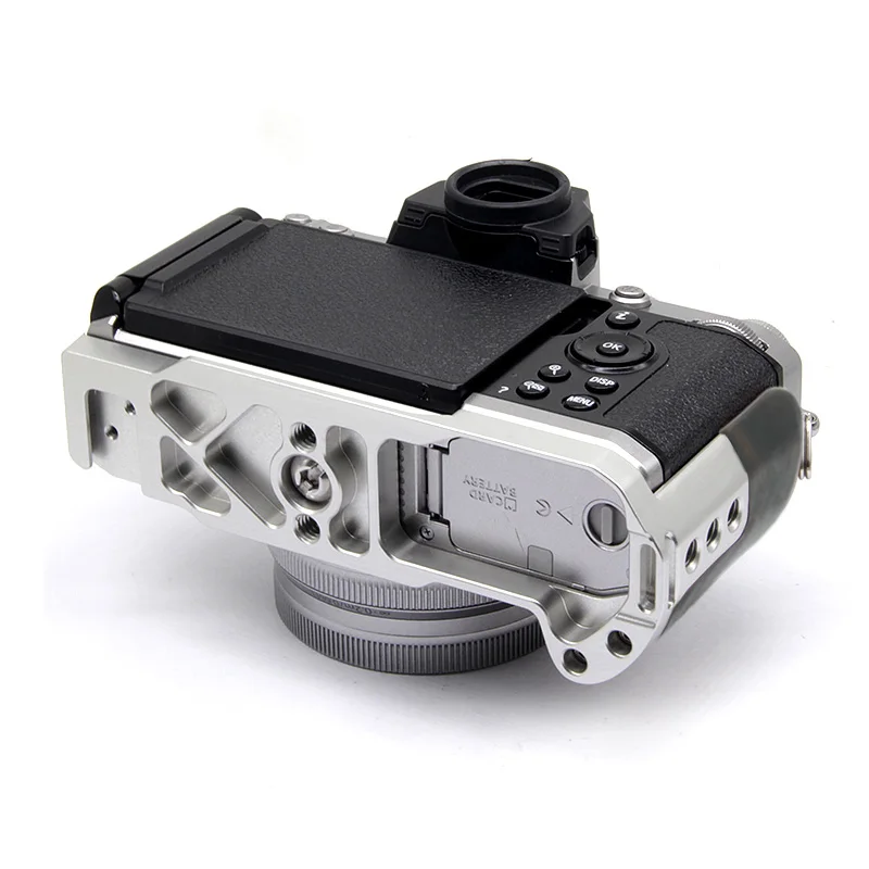 CozyShot-madeira câmera L suporte, suporte de mão para Nikon ZFC, placa de liberação rápida, GR1