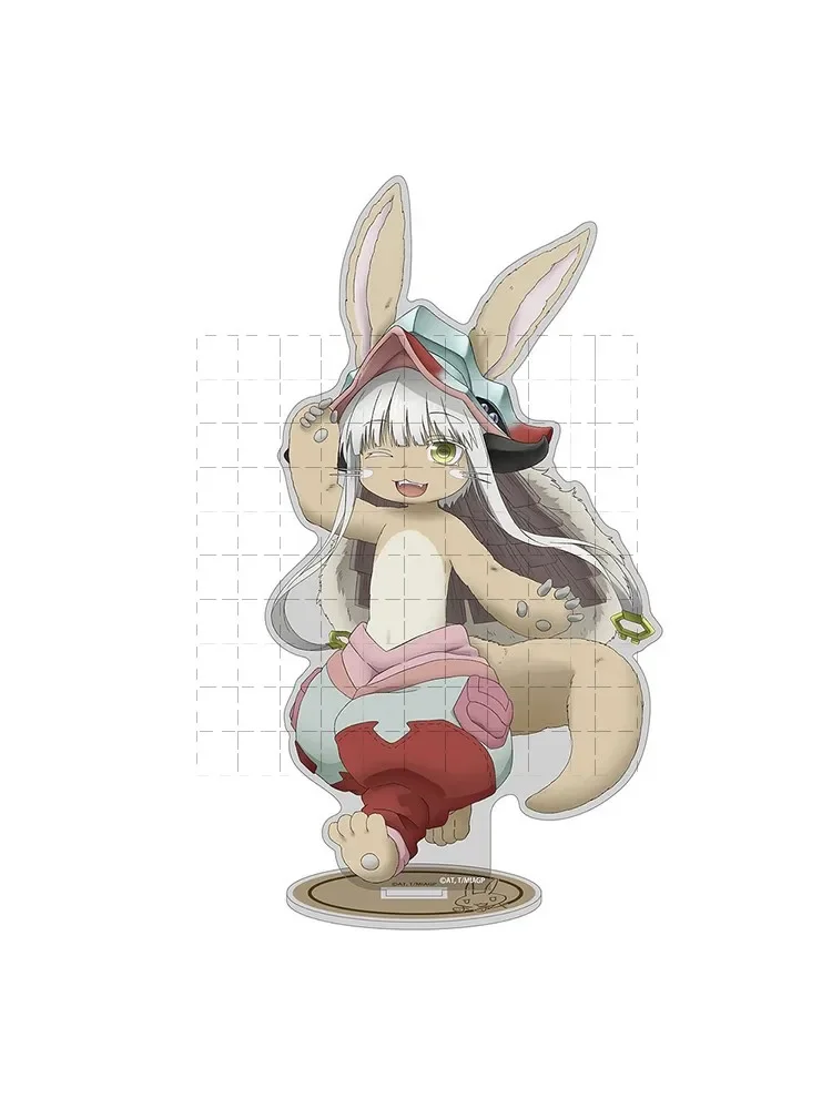 Game Nanachi Acrylic Stand Mini Figure Doll Anime Faputa Riko Keychain Toy Keyring for Gift