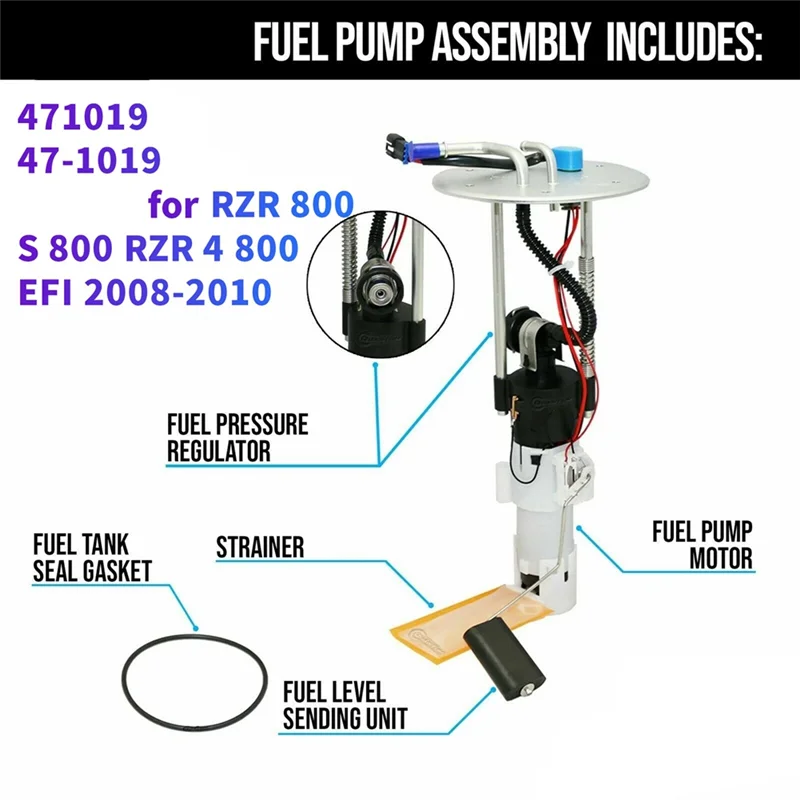يمكن الاعتماد عليها-للمجموعة مضخة الوقود للدراجات النارية لقطع غيار الدراجات النارية مناسبة 471019 47-1019 مضخة وقود الدراجة النارية وزارة الدفاع #2