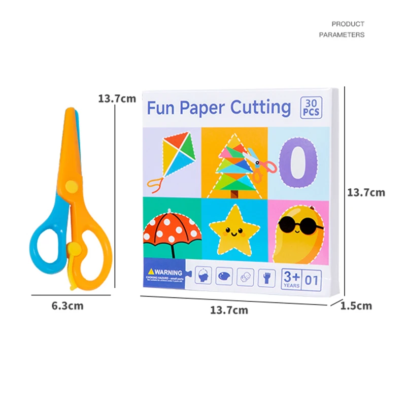 30 szt. Dziecięce, kolorowe, papierowe zabawki do samodzielnego wykonania, kreskówkowe, do wycinania i składania, rękodzieło dla dzieci, zwierzęta, papierowe sztuka, zabawki edukacyjne do nauki.