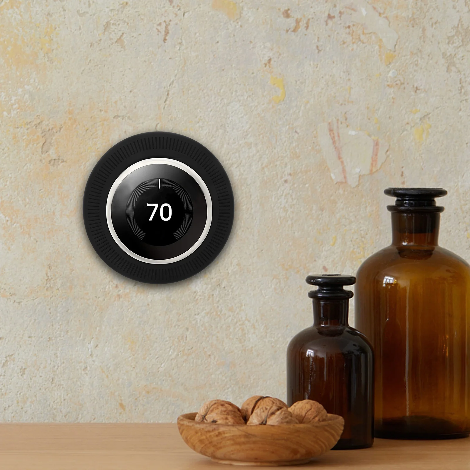 

Smart Thermostat Cover Silicone Wall Plate Protector Durable Compatible With Nest Home Smart System