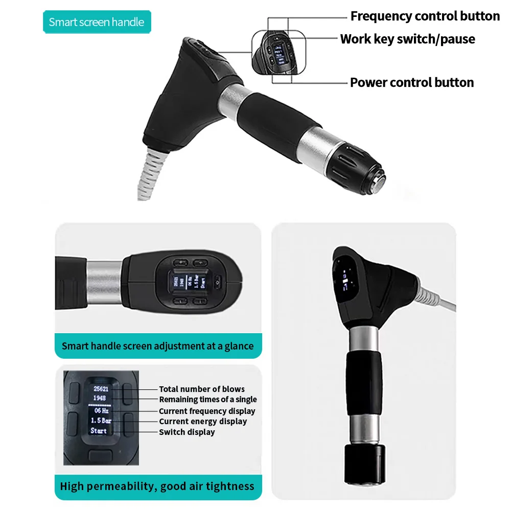 Professional ED Shockwave Therapy Machine Physiotherapy Shock Wave Extracorporeal Muscle Pain Massage Low Intensity Shockwave