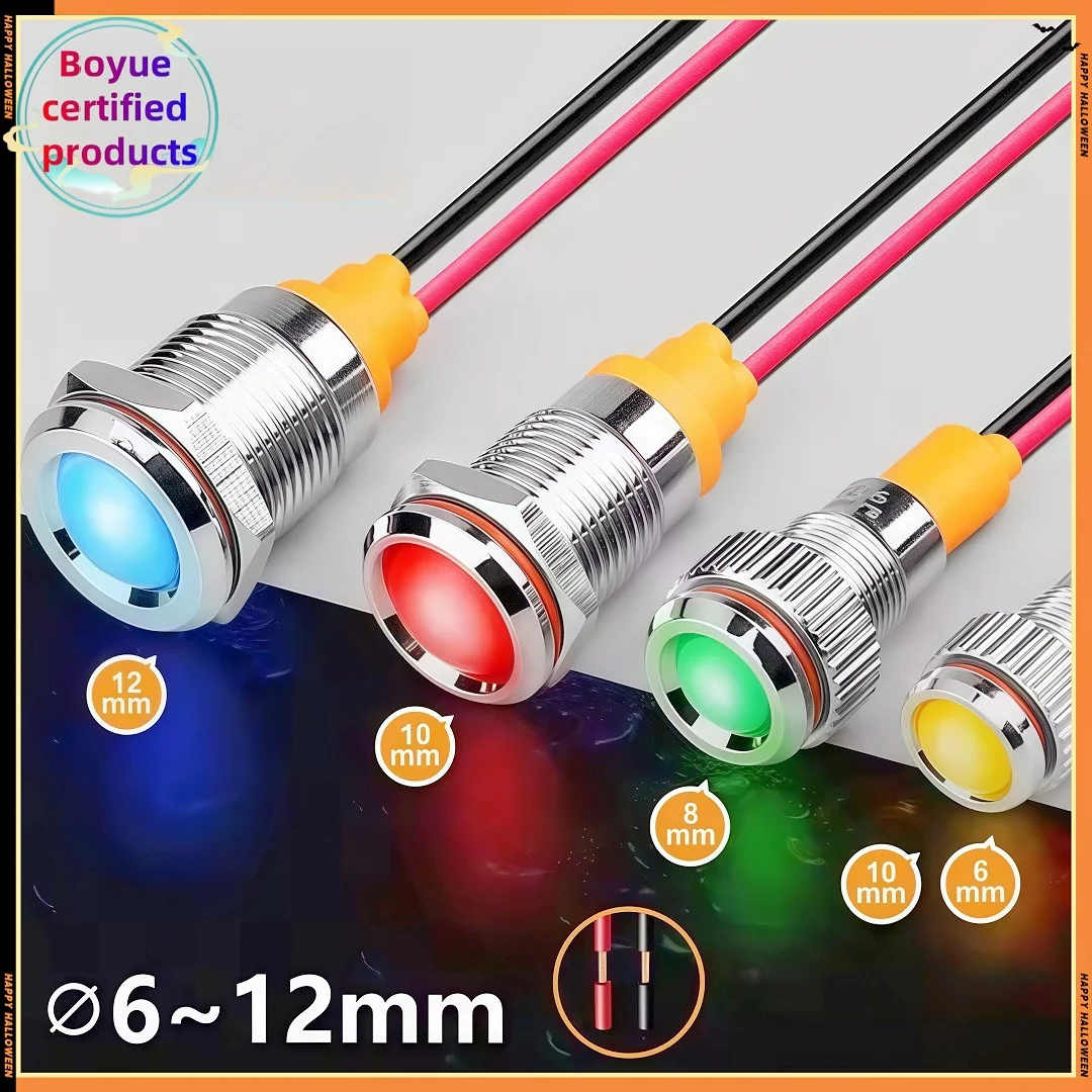 

6-12mm metal Indicator light,Signal light.witchout switch function