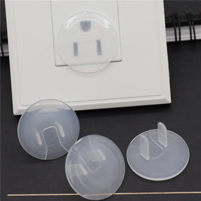 AB46-Outlet Plug Covers (96 Pack) Clear Child Proof Electrical Protector Safety Caps