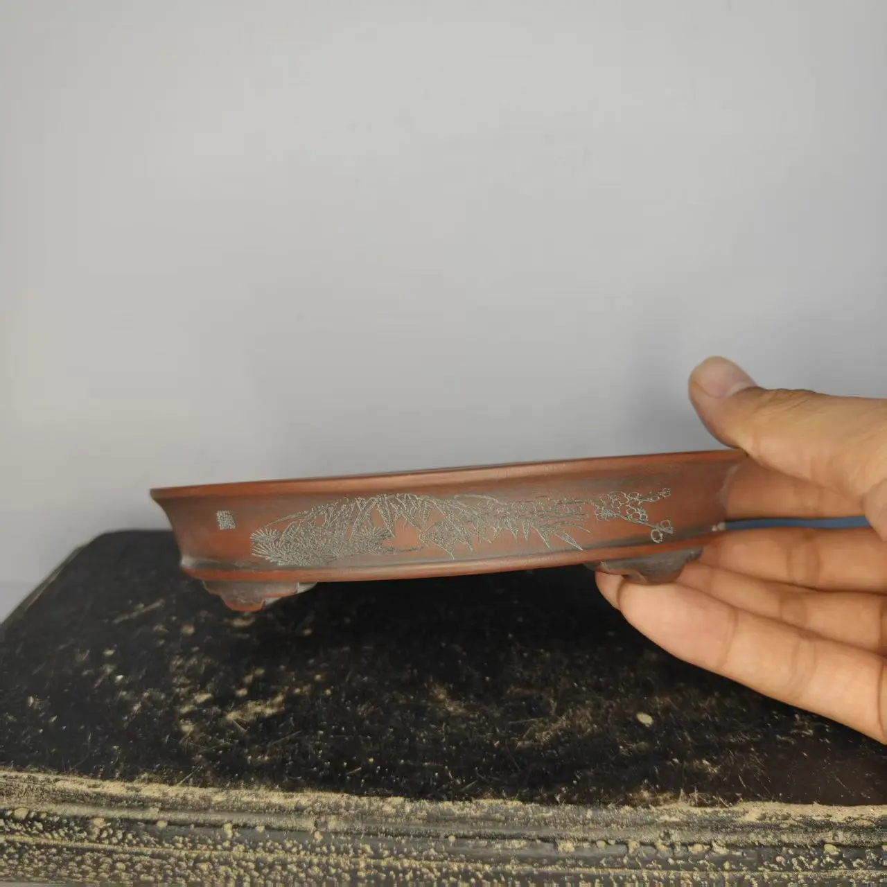 Hot sale Superior Shallow Clay Bonsai pot