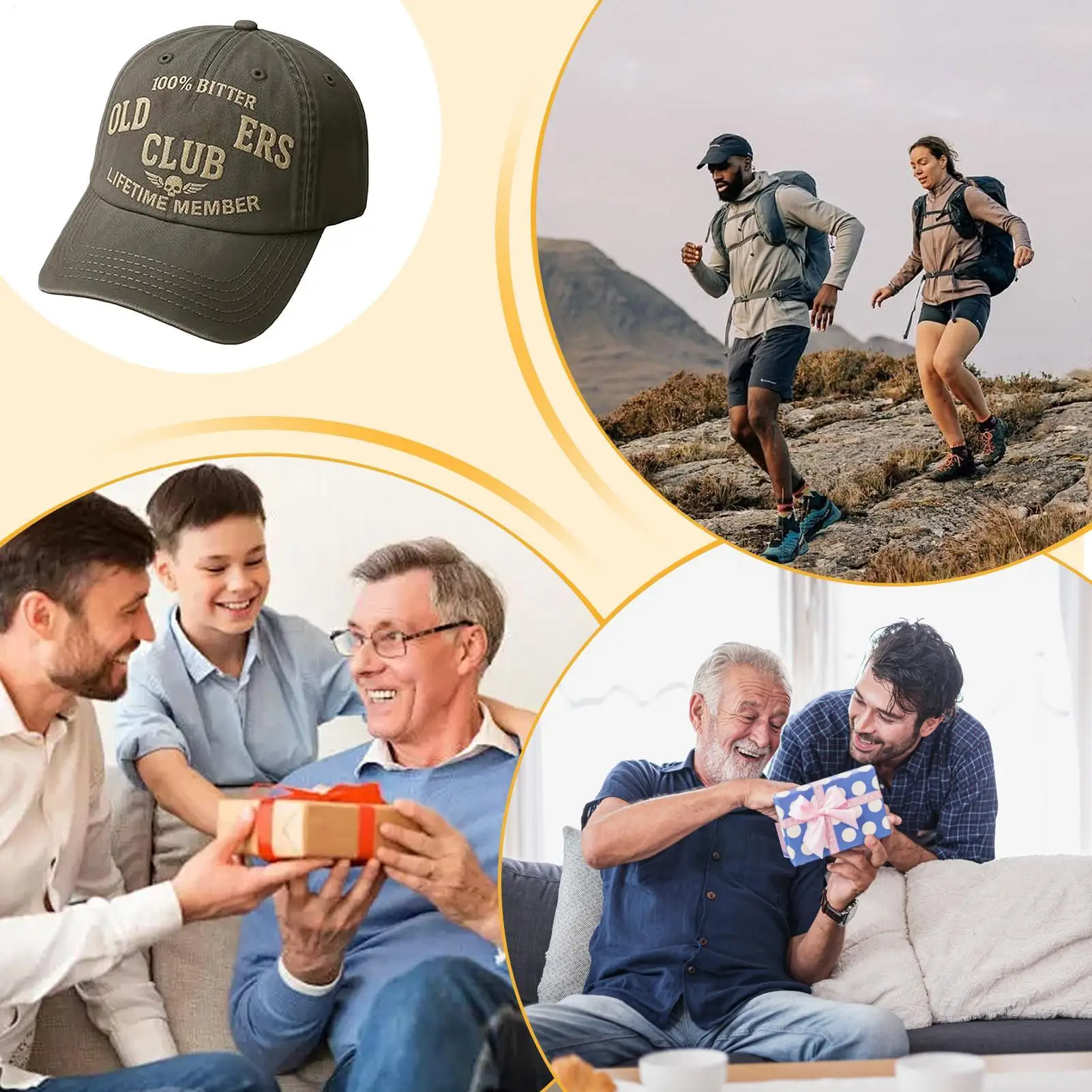 قبعات البيسبول قابل للتعديل جريئة التطريز قبعات الشتاء قبعة بيسبول لأصدقاء الأسرة الكبار صديقها الأب السفر في الهواء الطلق