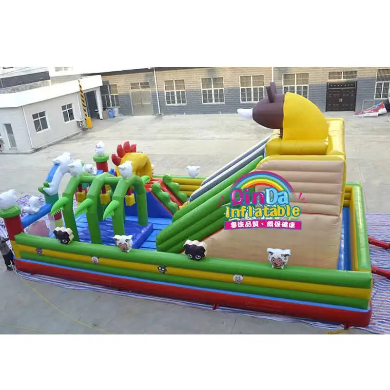 Günstige Preise Hüpfburg für Erwachsene, hüpfendes springendes Trampolin, lustige Stadt, aufblasbarer Hüpfer für Kinder