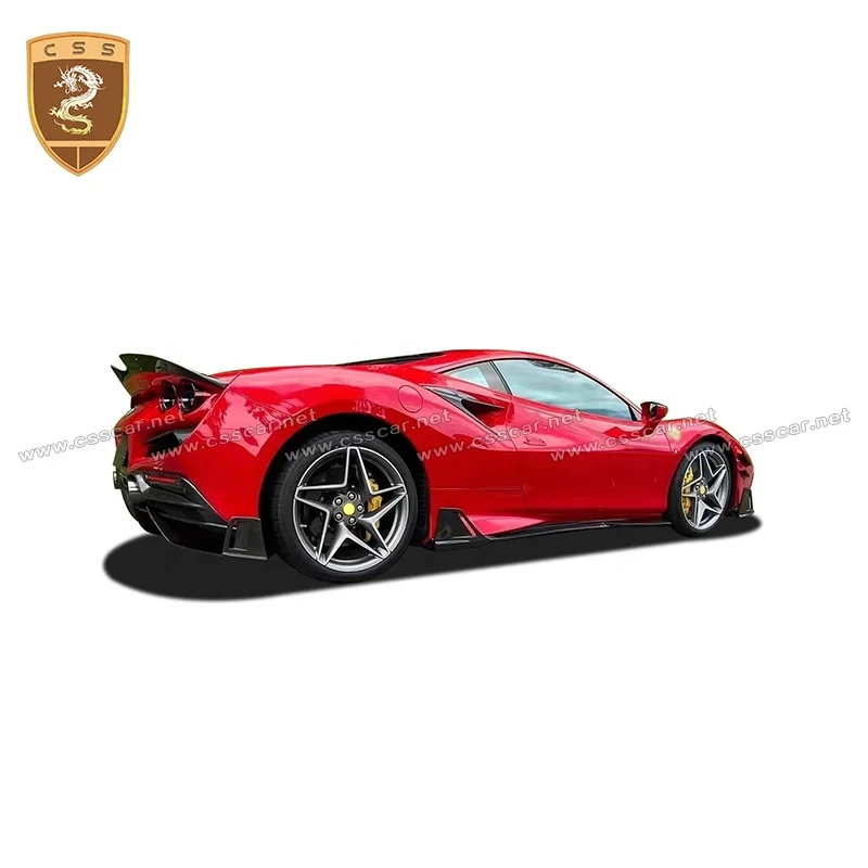 Upgrade Facelift MSY Body Kit Dry Carbon Fiber Front Lip Rear Diffuser Spoiler Side Skirts Fenders Vents For Ferrari F8 Bodykit