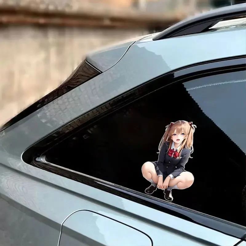 Asuka Anime Character Vinyl Decal Creative Waterproof Sticker for Car Motorcycle Scratch Cover Vehicle Surface Decor