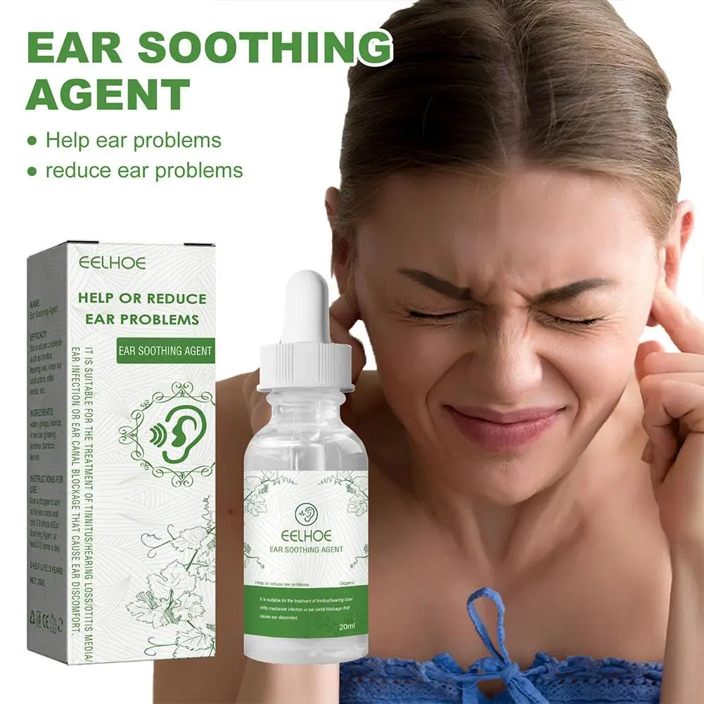 20ml Ear Ringing Treatment Oil Eases Pain Uncloges Ringing Anti Relieves Loss Drops Ear Hearing Ear Remedy Aches Herbal Ear D3M6