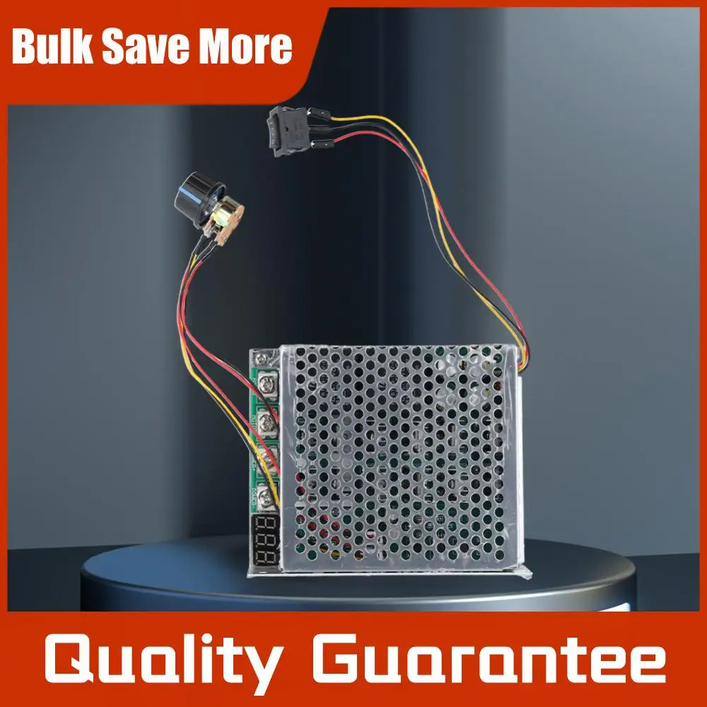 

Плата контроллера двигателя постоянного тока 10-55В, цифровой регулятор скорости двигателя ШИМ 100А, 12В 24В 48В, прямое/обратное вращение, электронные компоненты