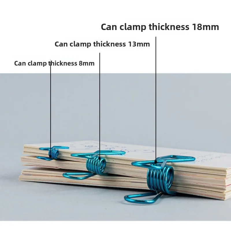 Clips creativos de Metal para peces pequeños, Mini Clips para billetes ahuecados, Clips de cola larga coloridos para revistas, suministros de encuadernación para oficina