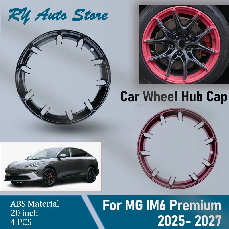 4PCS Car Wheel Hub Cap For MG IM6 Premium IM LS6 2025 2026 2027 20inch Pad Decorative Wheels Tire Modification Covers Auto  Part