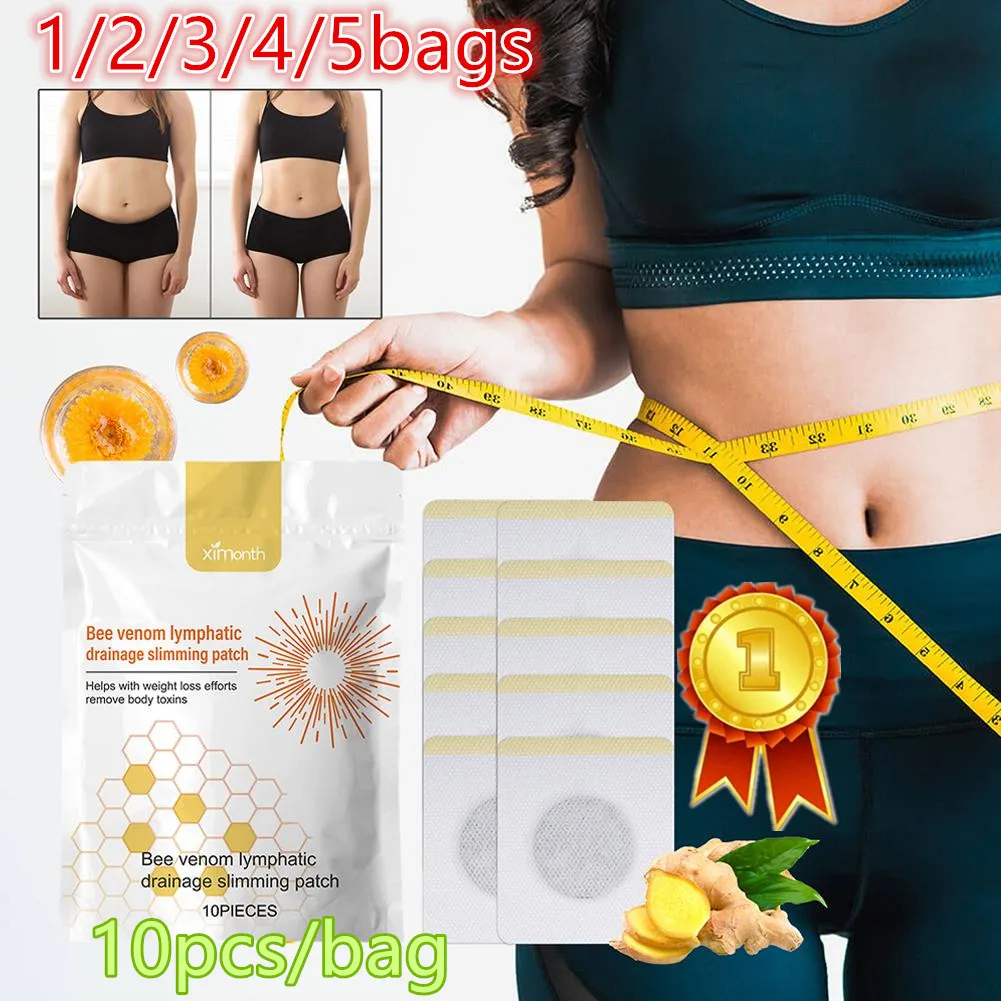 Parche adelgazante para el ombligo, accesorio que promueve el metabolismo, quema celulitis, pérdida de grasa, Abdomen plano, reafirmante, cintura delgada, 10 unids/lote por bolsa