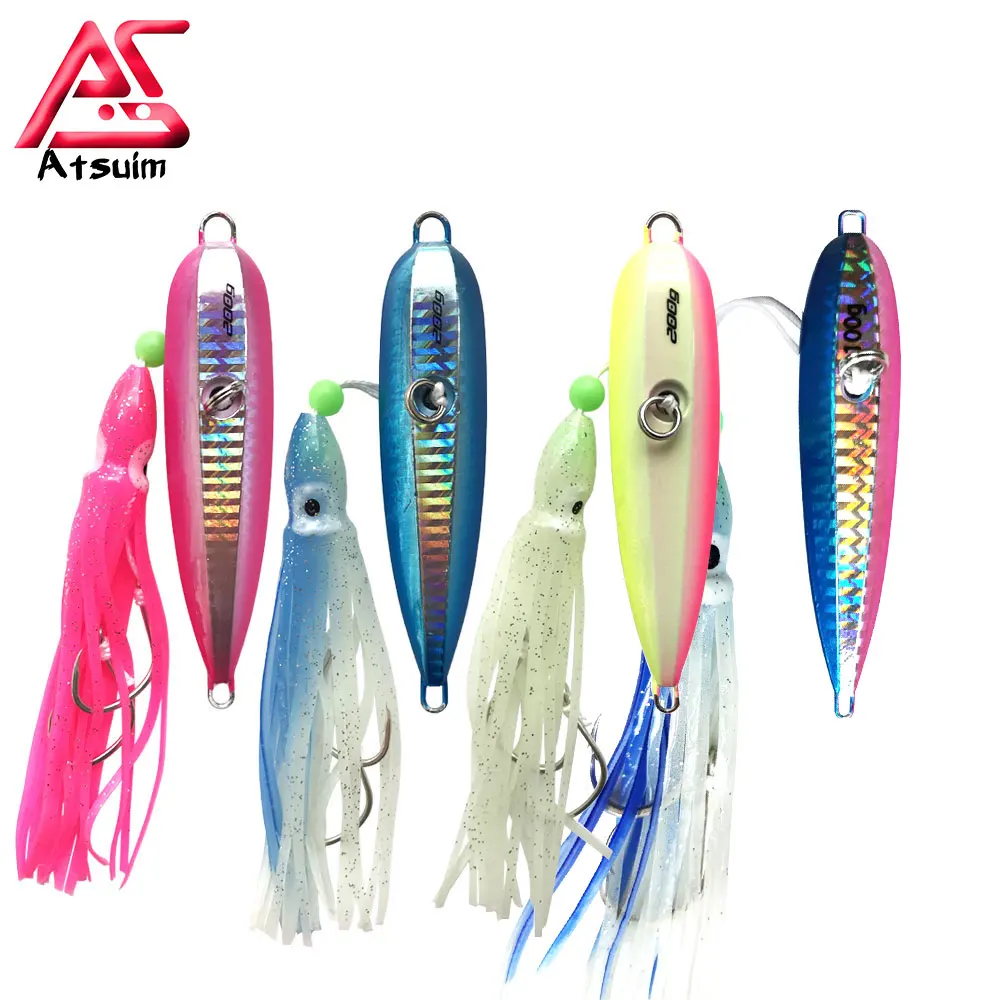 AS Pesca Inchiku 100g120g150g200g250g Metal Jig Head Leurre Octopus Skirt Japan Kingfish Snapper Grouper Slow Bait Fishing Lure