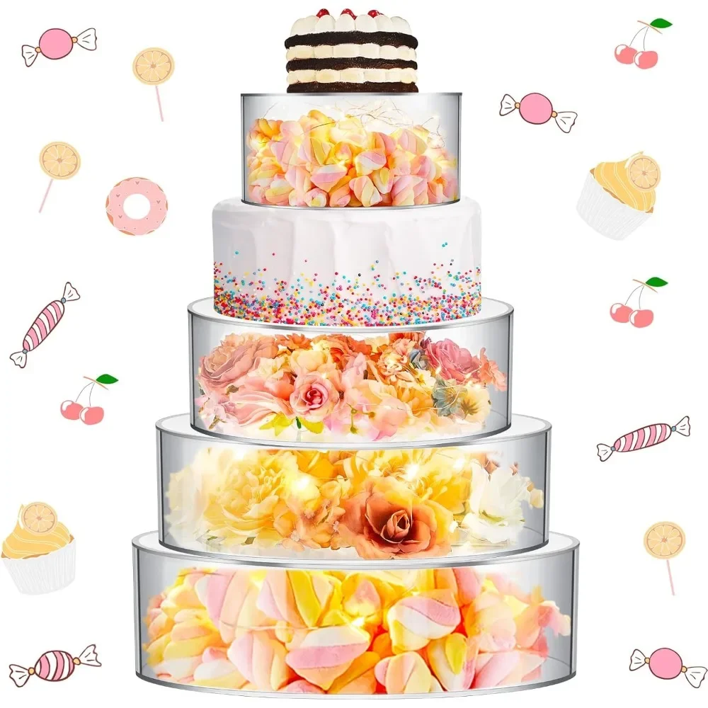 alzatina-trasparente-per-torte-da-6-8-10-12-pollici-rotonda-in-acrilico-riempibile-bellissima-per-esposizione-di-cupcake-e-dessert-ideale-per-decorazioni-di-matrimoni-feste-di-compleanno-e-altre-occasioni