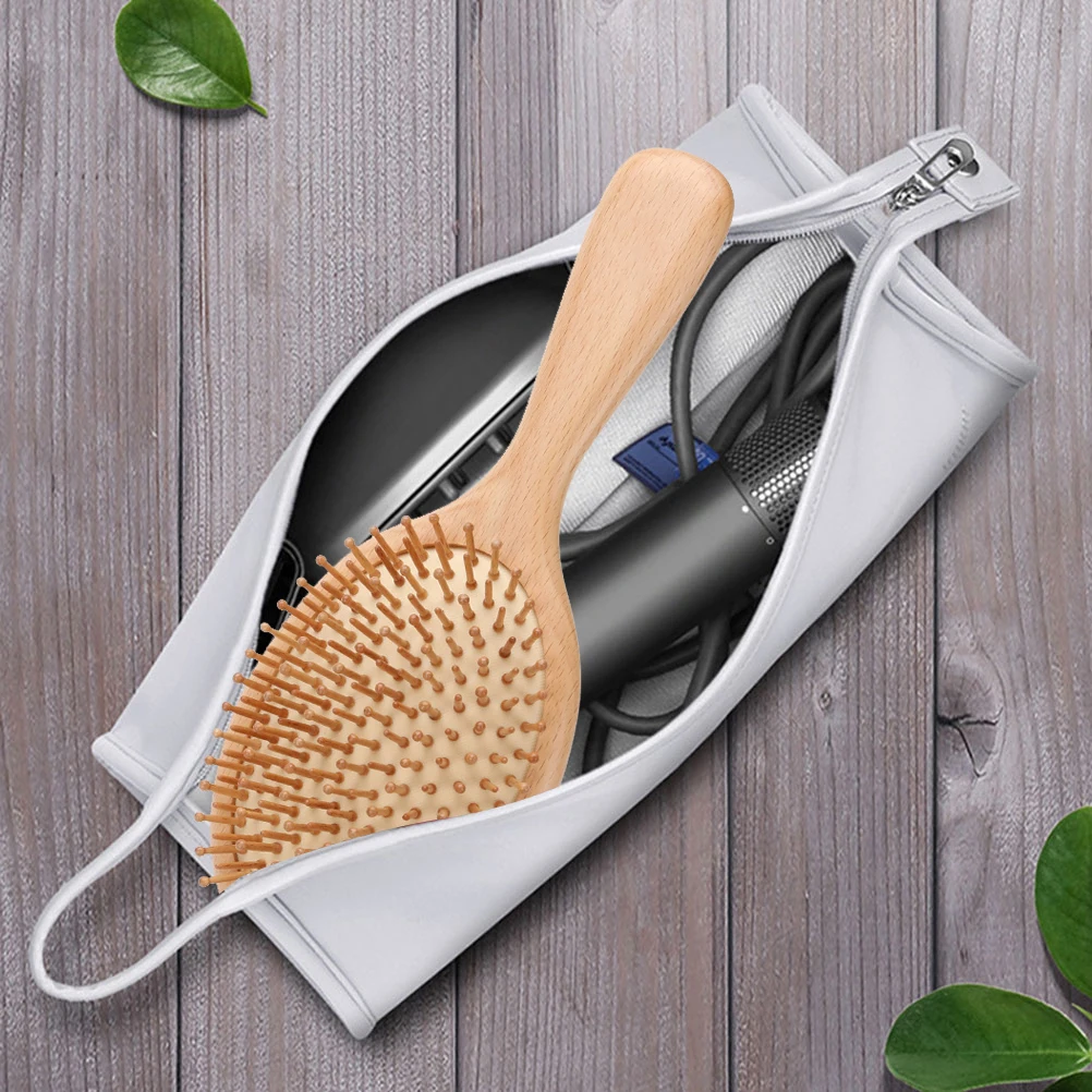 

Hair Dryer Large Capacity Dustproof Storage Bag Travel Case Toiletry Pouch Portable Hair Dryer Carrier Case ganizer Silver Color