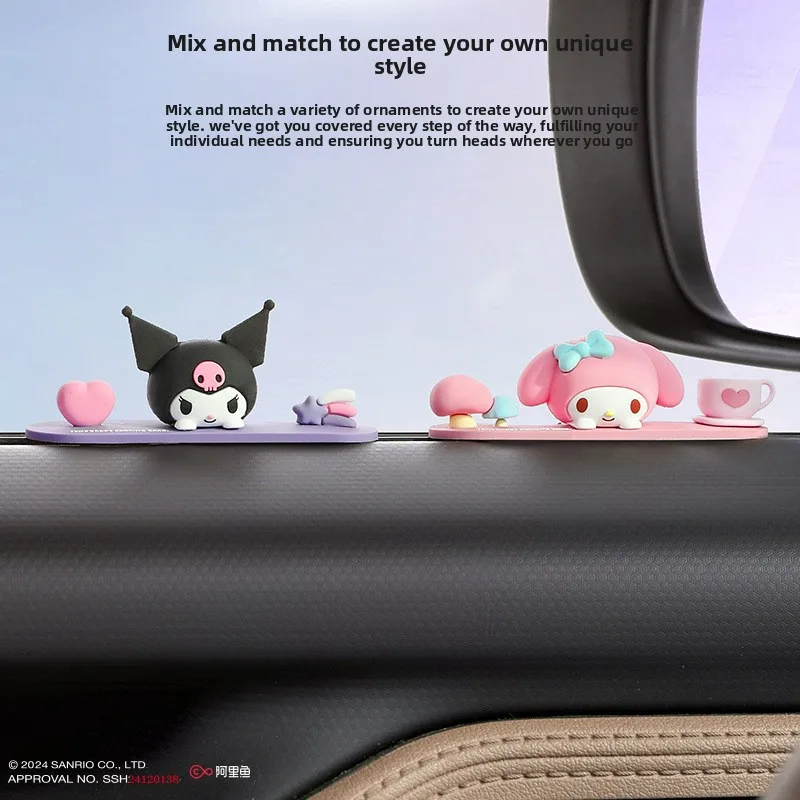 

Sanrio Design Car Ornaments Car Center Console Ornaments Office Desk Ornaments Small Car Interior Decoration