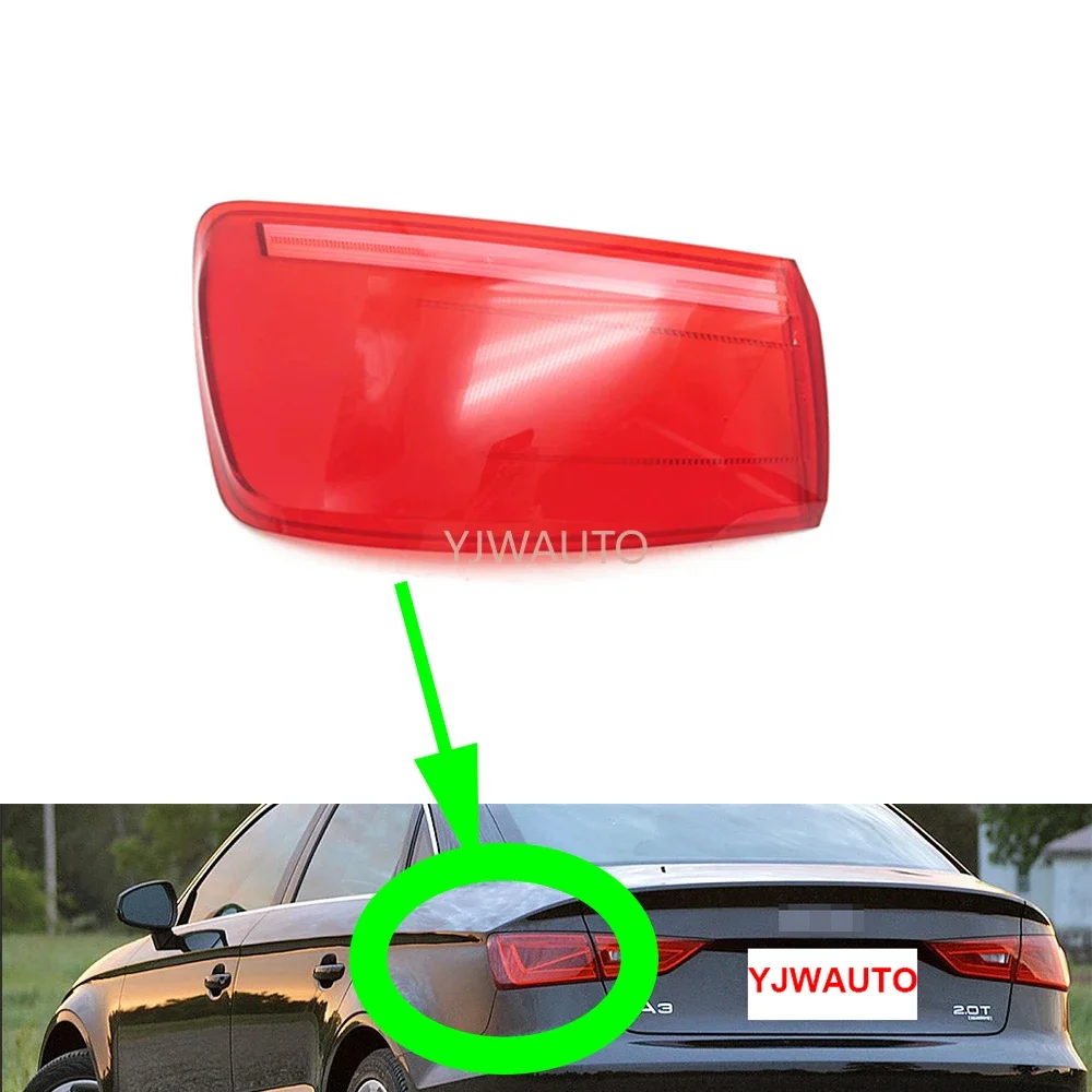 

For Audi A3 Sedan 2013~2016 Car Taillight Cover Taillamp Lens Glass Replacement Rear Lampshade Brakelights Shel