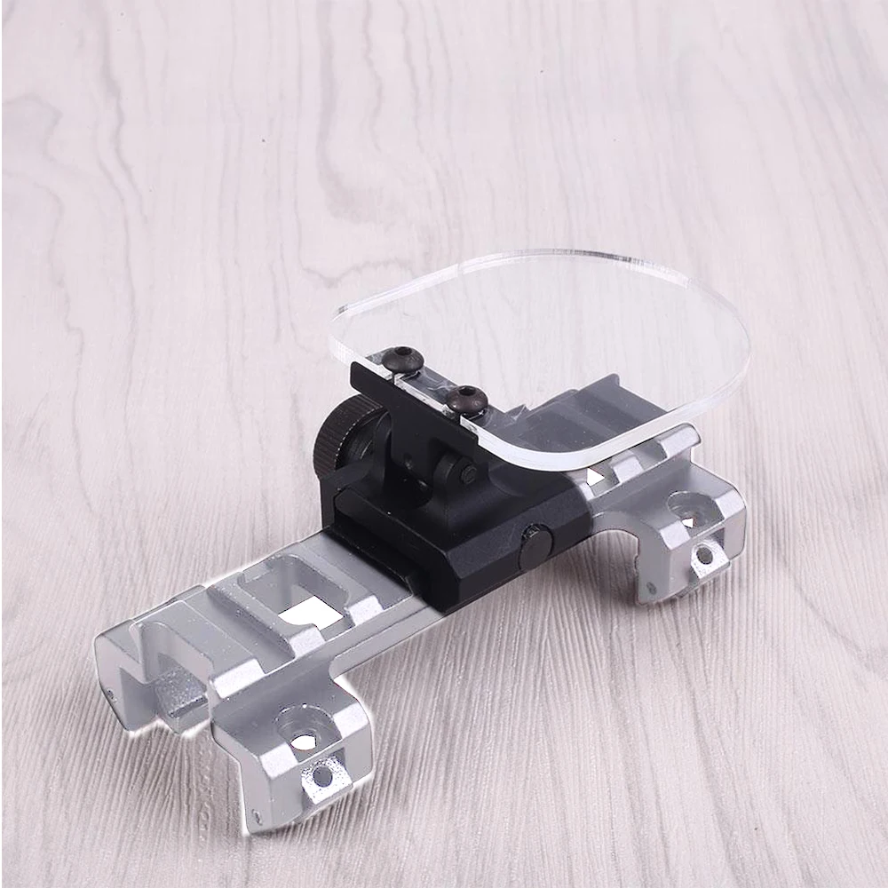 20mm Base Holographic Eye Protection Shield Foldable Dual Color Organic Glass Eye Protection Lens Lens Shield