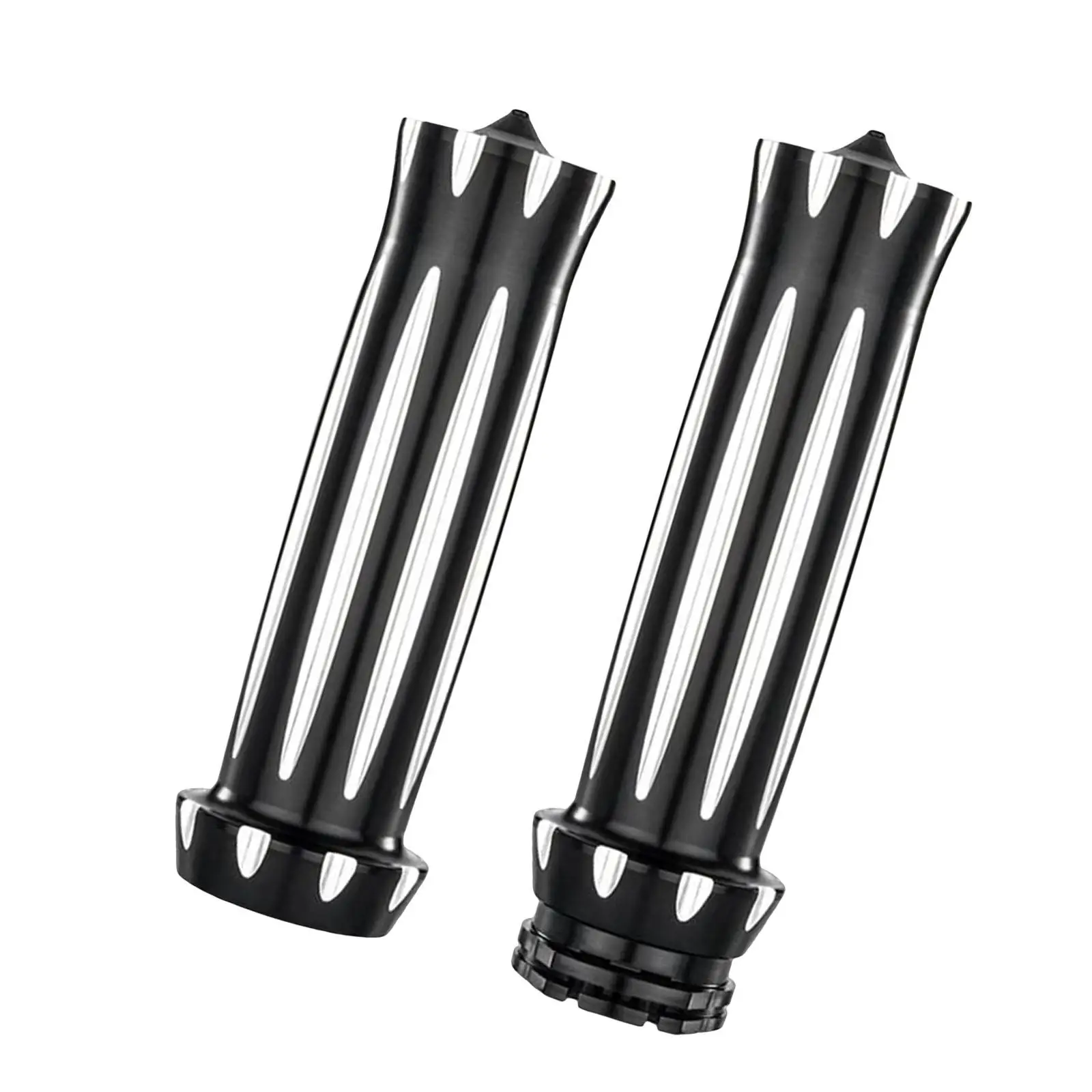 2Pcs Universal Motorcycle Handlebar Grips for 25mm 1 inch Left Right Throttle Twist for Cruiser Spare Parts