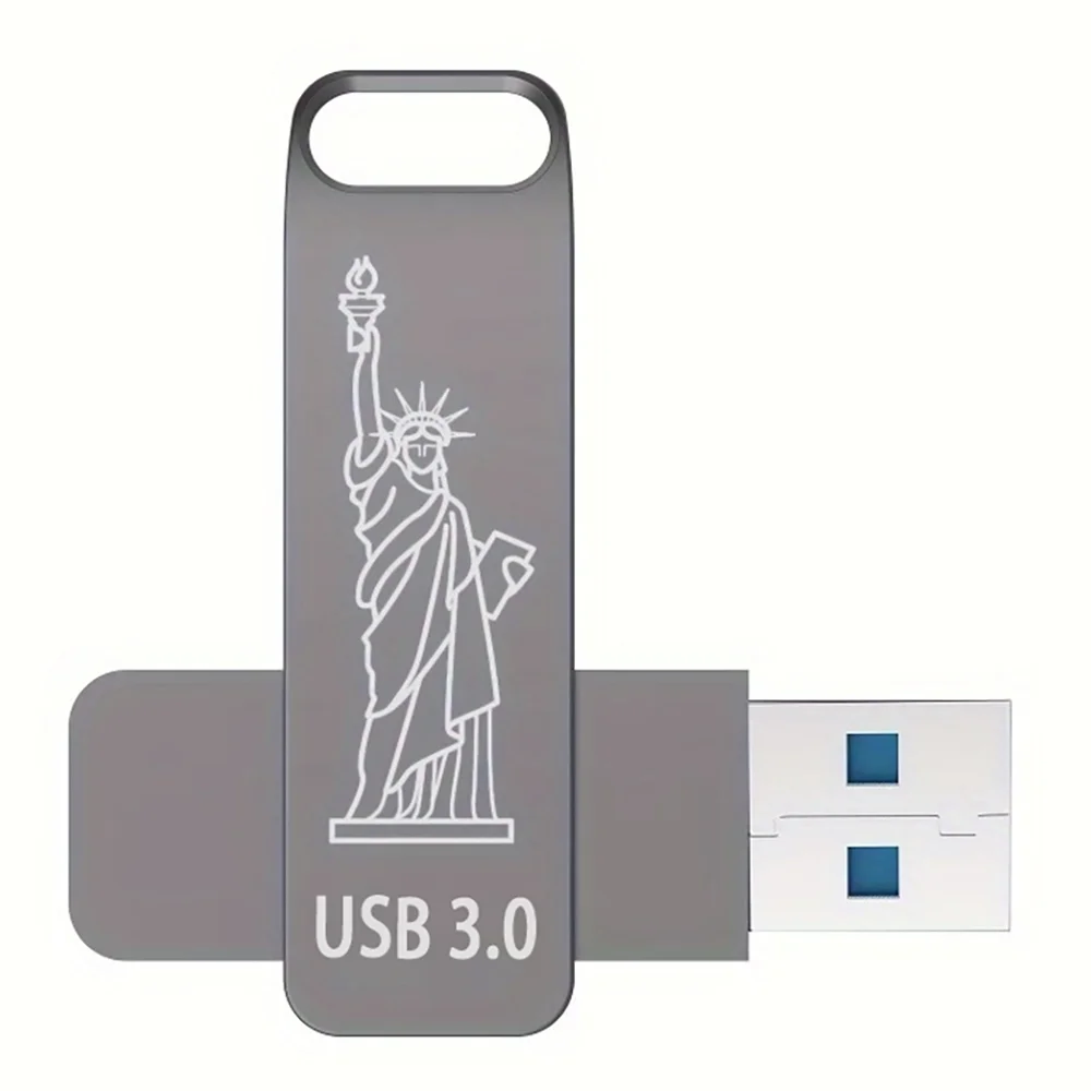 Оригинальный высокоскоростной флеш-накопитель USB 128 объемом 3,0 Гб, металлический флеш-накопитель объемом 64 ГБ, Бесплатная Цепочка для ключей, переносное хранилище памяти, U-диск