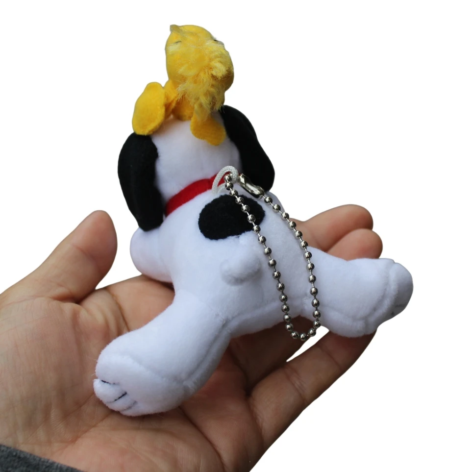 6 Piece 10cm Peanuts Snoopy Plush Soft Pendant Toys Christmas Snoopy Toys Wholesale Snoopy Toys
