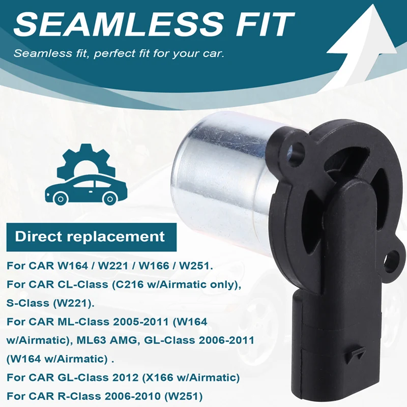 صمام لولبي 1643200204 2213200904 2513200104 Solenoid Valve Air Suspension Compressor Repair Kit For Mercedes Benz W164 W221 W251 الهواء المضغوط — تفصيل 3