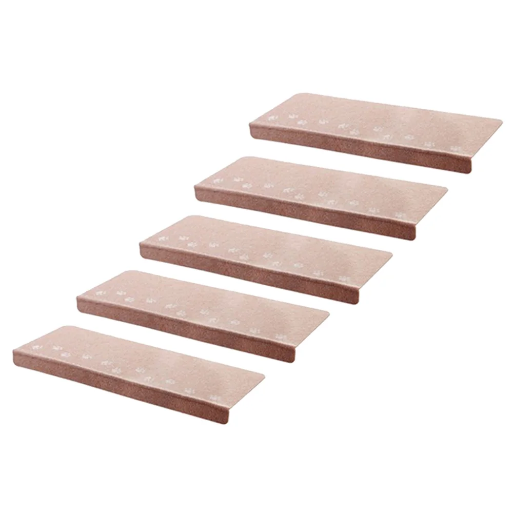 

5pc Luminous Anti slip Pad PVC Stair Mat Self adhesive Household Step Carpet Glow Night Light Water Absorbent Soft Easy Clean
